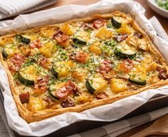 ウワサのお客さまのレシピ・油揚げのさつまいもキッシュ