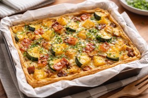 ウワサのお客さまのレシピ・油揚げのさつまいもキッシュ