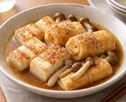 きょうの料理のレシピ・焼き豆腐と油揚げのサッと煮