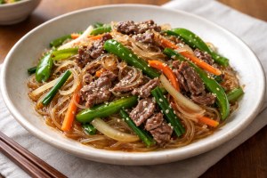 滝沢カレン&和田明日香のフィーリンきっちんのレシピ・牛こま肉とピーマンのチャプチェ
