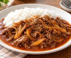 あさイチのレシピ・牛肉とまいたけの秋ハヤシ