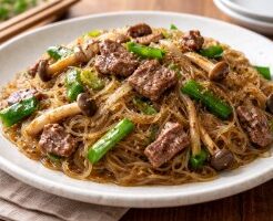 DAIGOも台所のレシピ・牛肉と春雨の炒めもの