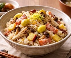 DAIGOも台所のレシピ・秋味たっぷり炊き込みご飯