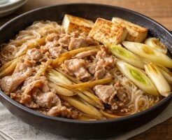 キューピー３分クッキングのレシピ・豚しゃぶとごぼうのすき煮