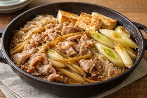 キューピー3分クッキングのレシピ・豚しゃぶとごぼうのすき煮