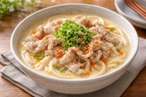 DAIGOも台所のレシピ・豚しゃぶ豆乳うどん