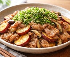 ノンストップのレシピ・豚とサツマイモの蒸し焼き