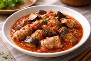 きょうの料理のレシピ・豚肉となすのトマト煮込み