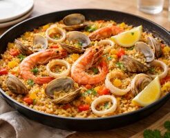 きょうの料理ビギナーズのレシピ・魚介のパエリヤ風