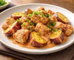 DAIGOも台所のレシピ・鶏とさつまいものオーロラソース
