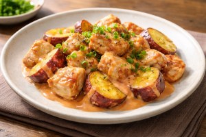 DAIGOも台所のレシピ・鶏とさつまいものオーロラソース