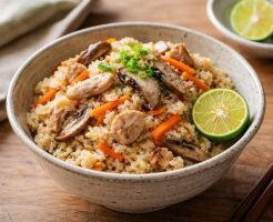 きょうの料理のレシピ・鶏の炊き込みご飯