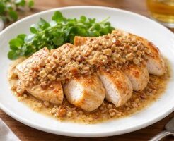 きょうの料理ビギナーズのレシピ・鶏むね ソテー ナッツソース