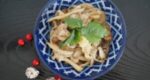 あさイチのレシピ・れんこんのはさみ焼き　きのこポン酢あんかけ